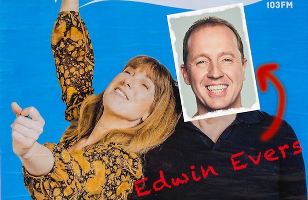 Edwin Evers en Caroline Brouwer op Radio Veronica